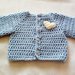 giacchino neonato fatto a mano crochet