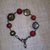 Bracciale vintage bronzo e diaspro rosso