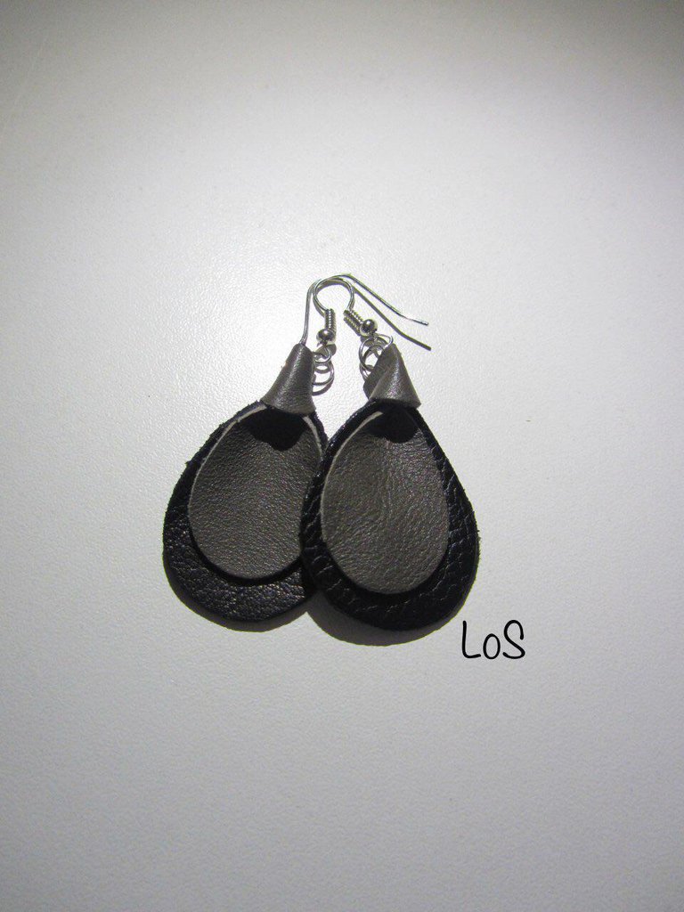 Soul-Cats Orecchini In Vera Pelle A Forma Di Foglia – 25 Mm – Scegli Il Colore: Nero, Rosso, Verde, Marrone