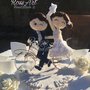 Cake Topper Sposi in bicicletta