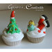 Cupcake segnaposto/portafoto per Natale