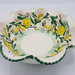 Ciotola in ceramica siciliana. Ciotola decorata a mano con limoni. Le ceramiche di Ketty Messina.