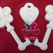 TRIS di Gessetti artigianali a forma di 2 chiavi + Lucchetto : Segnaposto, chiudipacco, bomboniere, idea regalo