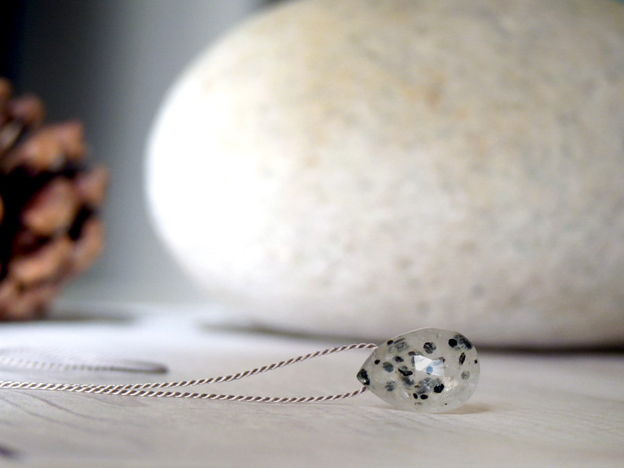 Collana In Macramè - Quarzo Rosa - Foto 4