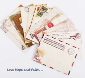 Scrapbooking:  Lettere Vintage (12 fogli)