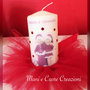 Candele decorate personalizzate- bomboniere 