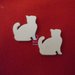 Coppia di gessetti profumati a forma di Gatto gattino segnaposto, chiudipacco, bomboniera, compleanno, gadget, idea regalo