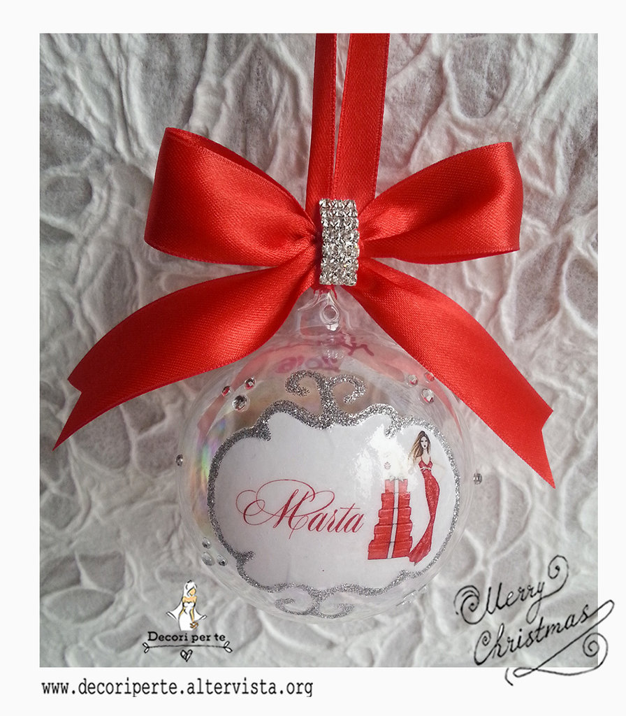 Palline Di Natale Personalizzate Vetro PALLINE DI NATALE personalizzate in vetro soffiato - Feste - Natal