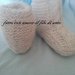 Stivaletti bambino in lana alpaca bianca