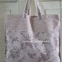 Borsa per la spesa-shopping bag toile de jouy