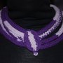 collana di lana viola