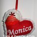 Idea regalo Natale San Valentino Cuore imbottito + nome + lettera d'amore!!. Idea regalo romantica 
