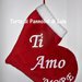 Calza Natale Epifania- Cuore personalizzato - Idea regalo romantica ed originale per innamorati, fidanzati
