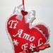 Idea regalo Natale San Valentino Cuore imbottito + dedica/nome. ragazza romantica anniversario