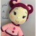 Bambola Teresa con fiocchi-bambola amigurumi-bambola uncinetto-bambola morbida