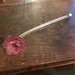 Fiori , in vetro soffiato di Murano, ricambi per lampadari di Venini, Mazzega, Toso, Artemide, con pezzi rotti, color rosa e cristallo