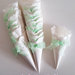 Coni Porta riso petali confetti caramelle matrimonio verde acqua tiffany, 20 pezzi