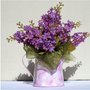 Brocca/vaso decorata con fiori