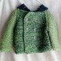 Cappotto baby, cappotto lana baby verde