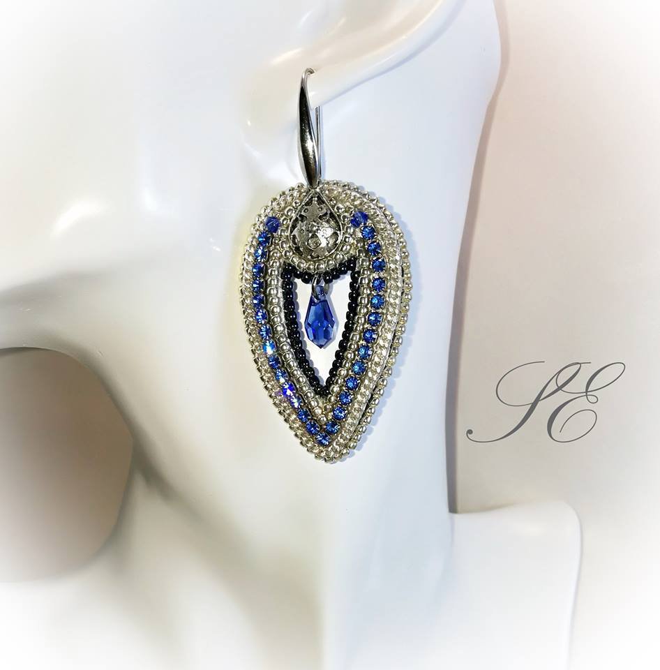 Orecchini A Goccia Colomba Blu - In Acrilico, Leggeri E Eleganti - Foto 10