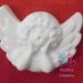 Gessetti artigianali a forma di ANGELO (MODELLO 2)  Bomboniera Compleanno, Comunione, Cresima, Segnaposto, Chiudipacco - Chalk angels shape, white 