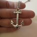 collana argento forma di ancora marinaio pirata