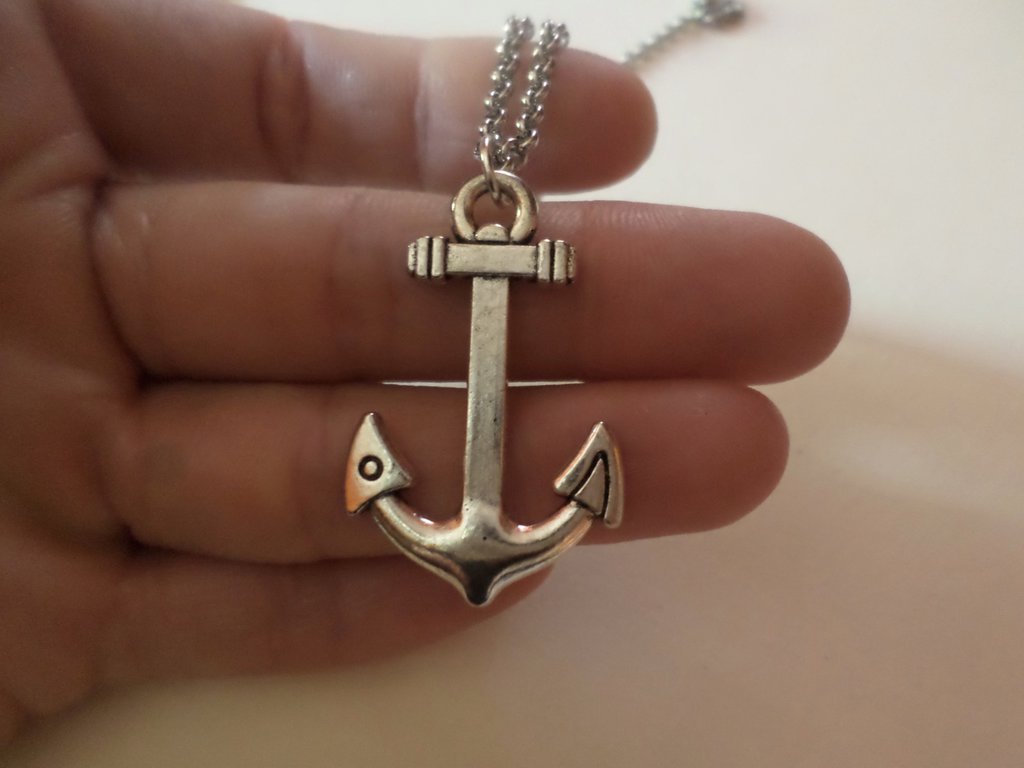 Collana YFN In Argento Sterling 925 Con Ciondolo Ancora Nautica, Regalo Per Donne E Ragazze