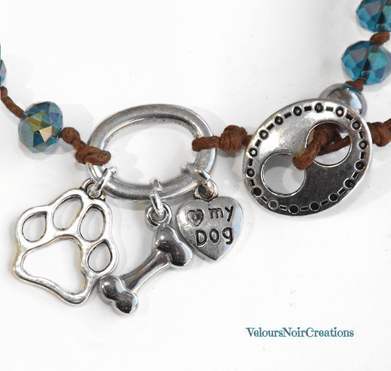 Bracciale Portafortuna Con Ciondolo Zampa Dorata - Fatto A Mano In Germania, Regolabile, Con Confezione Regalo