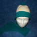 Completo berretta + sciarpa verde bambina