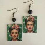 Orecchini pendenti di carta Frida Khalo
