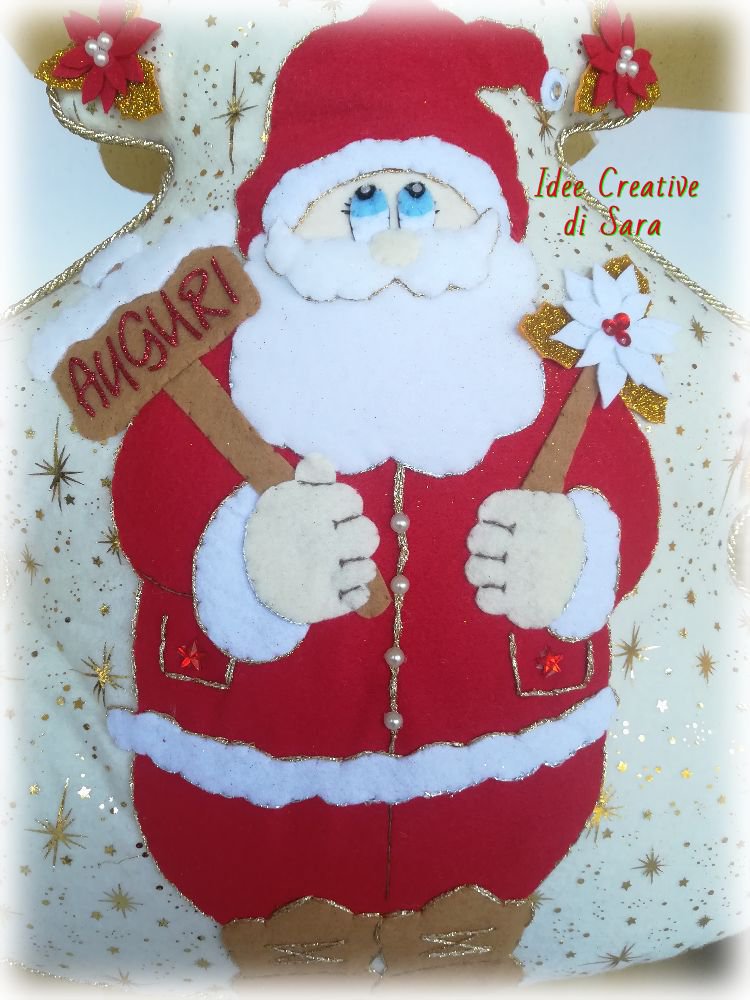 184X90Cm Coperta Porta Babbo Natale Decorazioni Natale Coperta