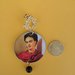 Orecchini di carta a cerchio Frida Kahlo