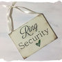 Cartello matrimonio in legno per  Paggetto o Damigella portafedi : Ring Security  