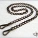 Catena per borsa, ferro color bronzo mm.9,5 - misura 80 cm.