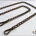 Catena per borsa, ferro color bronzo mm.9,5 - misura 120 cm.