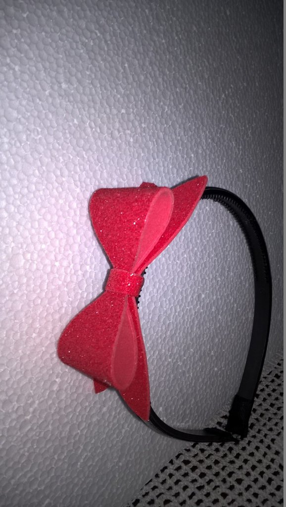 Fascia Per Capelli In Velluto con Fiocco Vari Colori Neonata LUXURY